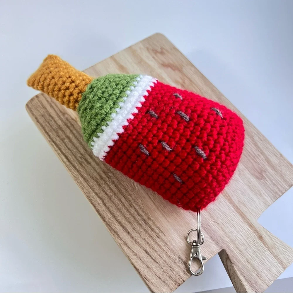 Handcrafted Giant Watermelon Popsicle Keychain